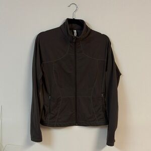 lululemon athletica Brown Define Jacket size 8 in herringbone pattern